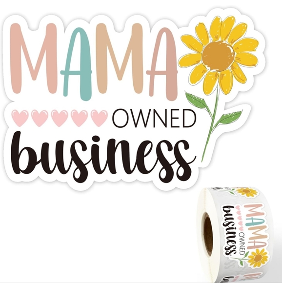Office | Mama Owned Business Stickers | Poshmark